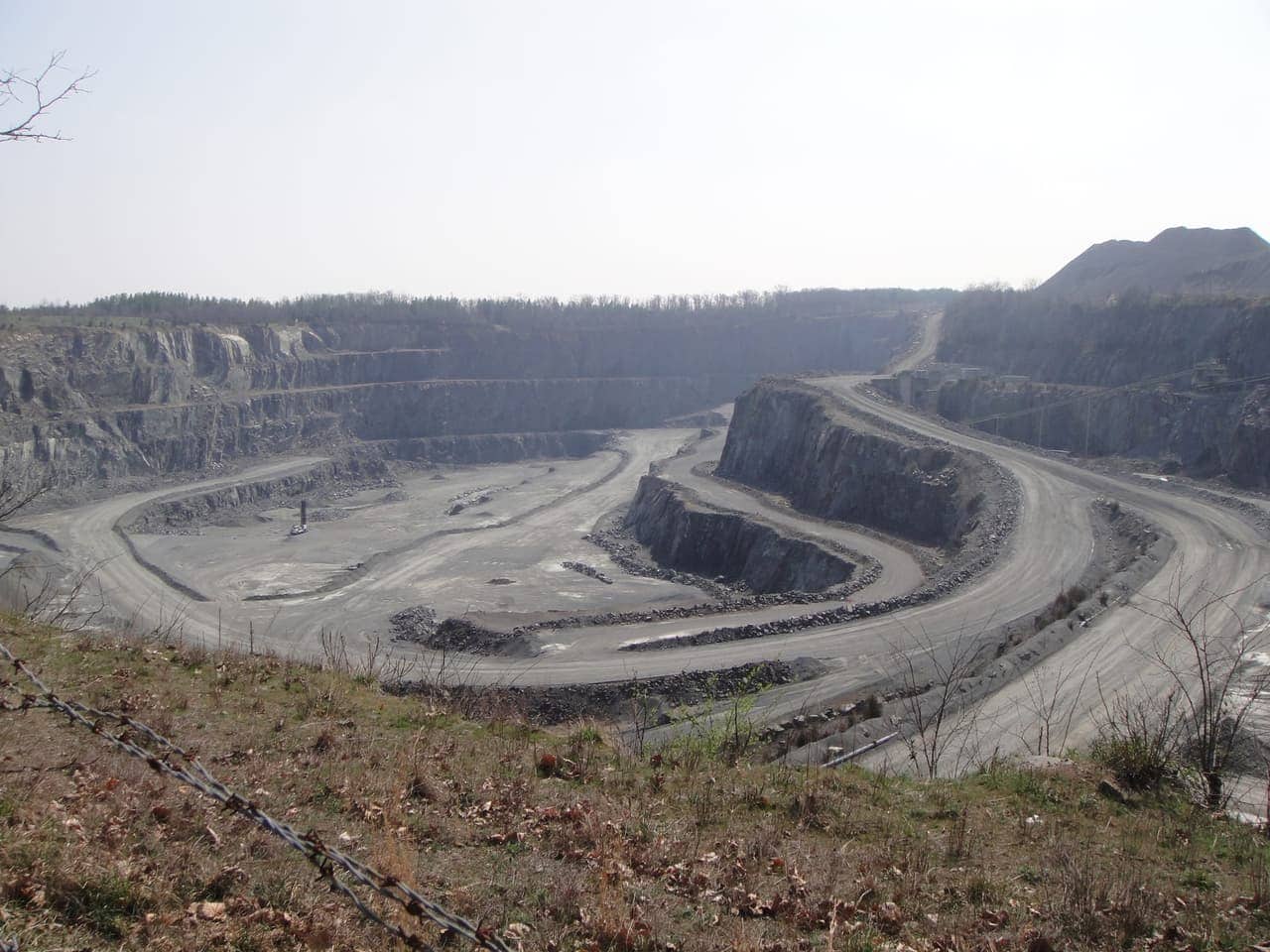 Washington and Old Dominion Trail overlook near Luck Stone Quarry, Northern Virginia